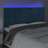 Cabeceira Cama C/ Luzes LED Veludo 200x5x118/128cm Azul-escuro