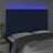 Cabeceira Cama C/ LED Tecido 144x5x118/128 cm Azul