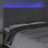 Cabeceira de Cama C/ LED Veludo 160x5x118/128 cm Cinza-claro