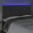 Cabeceira de Cama C/ LED Veludo 160x5x118/128 cm Cinza-escuro