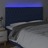 Cabeceira de Cama C/ Luzes LED Tecido 180x7x118/128 cm Azul