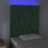 Cabeceira de Cama C/ LED Veludo 80x7x118/128 cm Verde-escuro