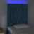 Cabeceira Cama C/ Luzes LED Veludo 80x7x118/128cm Azul-escuro
