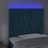 Cabeceira Cama C/ Luzes LED Veludo 90x7x118/128cm Azul-escuro