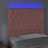 Cabeceira de Cama C/ Luzes LED Veludo 90x7x118/128 cm Rosa