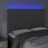 Cabeceira de Cama C/ LED Veludo 144x7x118/128 cm Cinza-escuro