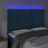Cabeceira Cama C/ Luzes LED Veludo 144x7x118/128cm Azul-escuro