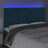 Cabeceira Cama C/ Luzes LED Veludo 180x7x118/128cm Azul-escuro