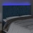 Cabeceira Cama C/ Luzes LED Veludo 200x7x118/128cm Azul-escuro