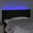 Cabeceira de Cama C/ Luzes LED Tecido 83x16x78/88 cm Preto