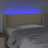 Cabeceira de Cama C/ Luzes LED Tecido 83x16x78/88 cm Cor Creme