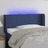 Cabeceira de Cama C/ Luzes LED Tecido 83x16x78/88 cm Azul
