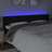 Cabeceira de Cama C/ Luzes LED Tecido 183x16x78/88 cm Preto