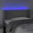 Cabeceira de Cama C/ Luzes LED Veludo 83x16x78/88cm Cinza-claro
