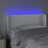 Cabeceira de Cama C/ LED Couro Artificial 93x16x78/88 cm Branco