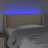 Cabeceira de Cama C/ Luzes LED Tecido 93x16x78/88 cm Cor Creme