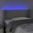 Cabeceira de Cama C/ Luzes LED Veludo 83x16x78/88cm Cinza-claro
