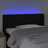 Cabeceira de Cama C/ Luzes LED Tecido 93x16x78/88 cm Preto