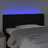 Cabeceira de Cama C/ Luzes LED Tecido 103x16x78/88 cm Preto