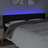 Cabeceira de Cama C/ Luzes LED Tecido 183x16x78/88 cm Preto