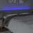 Cabeceira Cama C/ Luzes LED Tecido 203x16x78/88 cm Cinza-claro