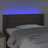 Cabeceira Cama Luzes LED Tecido 83x16x78/88cm Cinza-acastanhado