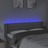 Cabeceira Cama C/ Luzes LED Tecido 147x16x78/88 cm Cinza-claro