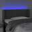 Cabeceira Cama C/ Luzes LED Veludo 83x16x78/88cm Cinza-escuro