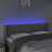 Cabeceira Cama C/ Luzes LED Veludo 147x16x78/88 cm Cinza-claro