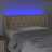 Cabeceira de Cama C/ Luzes LED Tecido 103x16x78/88 cm Cor Creme