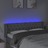 Cabeceira Cama C/ Luzes LED Tecido 163x16x78/88 cm Cinza-claro