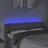 Cabeceira Cama C/ Luzes LED Tecido 147x16x78/88 cm Cinza-claro