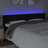 Cabeceira de Cama C/ Luzes LED Tecido 163x16x78/88 cm Preto