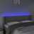 Cabeceira Cama C/ Luzes LED Veludo 147x16x78/88 cm Cinza-claro