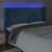 Cabeceira Cama C/ Luzes LED Veludo 183x16x118/128cm Azul-escuro