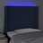 Cabeceira de Cama C/ Luzes LED Tecido 103x16x118/128 cm Azul