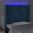 Cabeceira Cama C/ Luzes LED Veludo 93x16x118/128 cm Azul-escuro