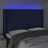Cabeceira de Cama C/ Luzes LED Tecido 147x16x118/128 cm Azul