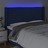 Cabeceira de Cama C/ Luzes LED Tecido 163x16x118/128 cm Azul