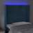 Cabeceira Cama C/ Luzes LED Veludo 103x16x118/128cm Azul-escuro