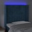 Cabeceira Cama C/ Luzes LED Veludo 83x16x118/128 cm Azul-escuro