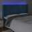 Cabeceira Cama C/ Luzes LED Veludo 183x16x118/128cm Azul-escuro