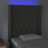 Cabeceira Cama C/ Luzes LED Veludo 83x16x118/128cm Cinza-escuro