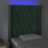 Cabeceira Cama C/ Luzes LED Veludo 83x16x118/128cm Verde-escuro