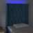 Cabeceira Cama C/ Luzes LED Veludo 83x16x118/128 cm Azul-escuro