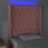 Cabeceira de Cama C/ Luzes LED Veludo 83x16x118/128 cm Rosa