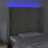 Cabeceira Cama C/ Luzes LED Veludo 93x16x118/128 cm Cinza-claro