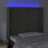 Cabeceira de Cama C/ LED Veludo 103x16x118/128 cm Cinza-escuro