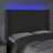 Cabeceira de Cama C/ LED Veludo 147x16x118/128 cm Cinza-escuro