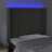 Cabeceira de Cama C/ LED Veludo 103x16x118/128 cm Cinza-escuro